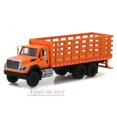 Масштабная модель INTERNATIONAL WorkStar Platform Stake Truck 2017 Orange
